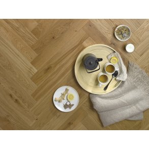 Sildeben med kliksystem - Natural Oak Authentic med matlak - Bredde 90 mm 