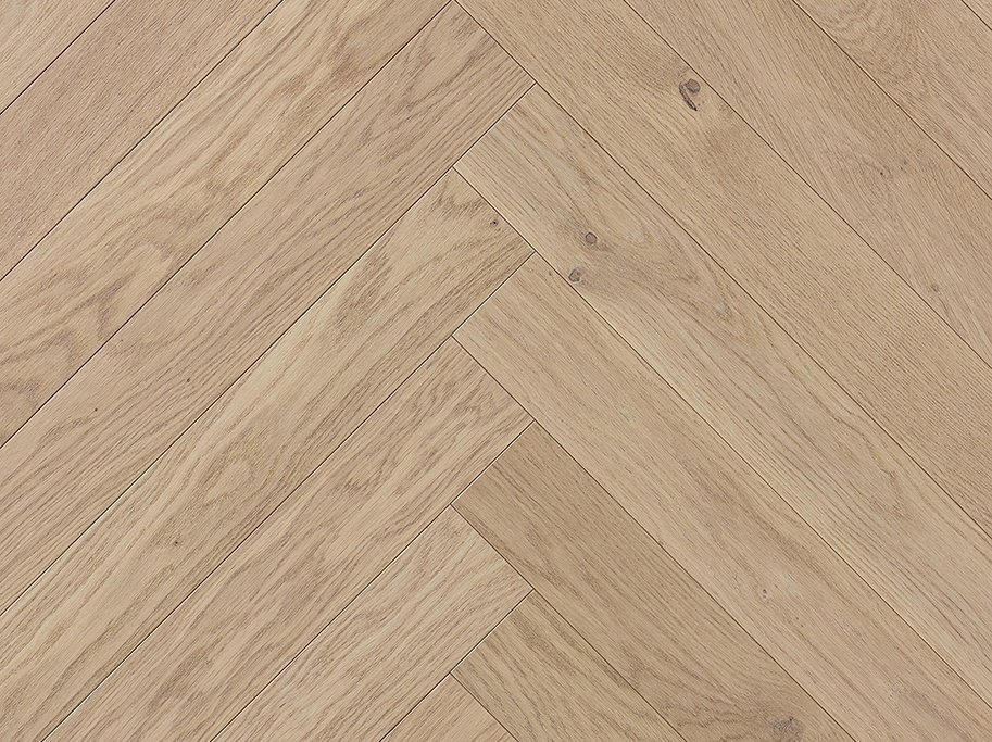 Sildeben med kliksystem - Whitened Oak Original med hvid matlak - Bredde 90 mm 