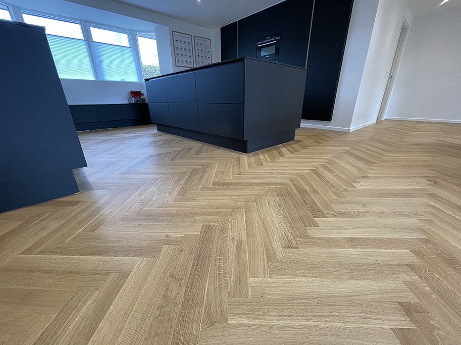 Stavparket - Eg Design med klar oxydative olie - Bredde 70 mm