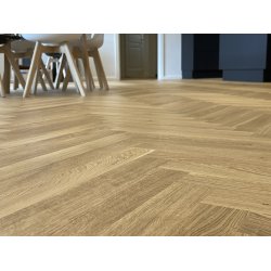 Stavparket - Eg Design med klar oxydative olie - Bredde 70 mm