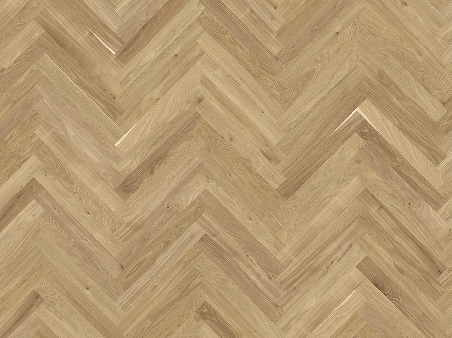 Stavparket - Brstet Eg Design med klar matlak - Bredde 70 mm