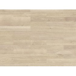 Stavparket - Eg Saphir med hvid matlak - Bredde 70 mm