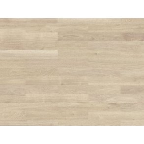 Stavparket - Eg Saphir med hvid matlak - Bredde 70 mm