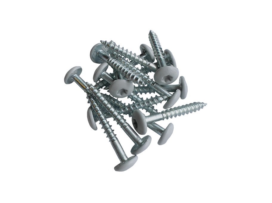 TX20 skruv fr akustikpaneler - Gr - 4 x 30 mm - 15 st.