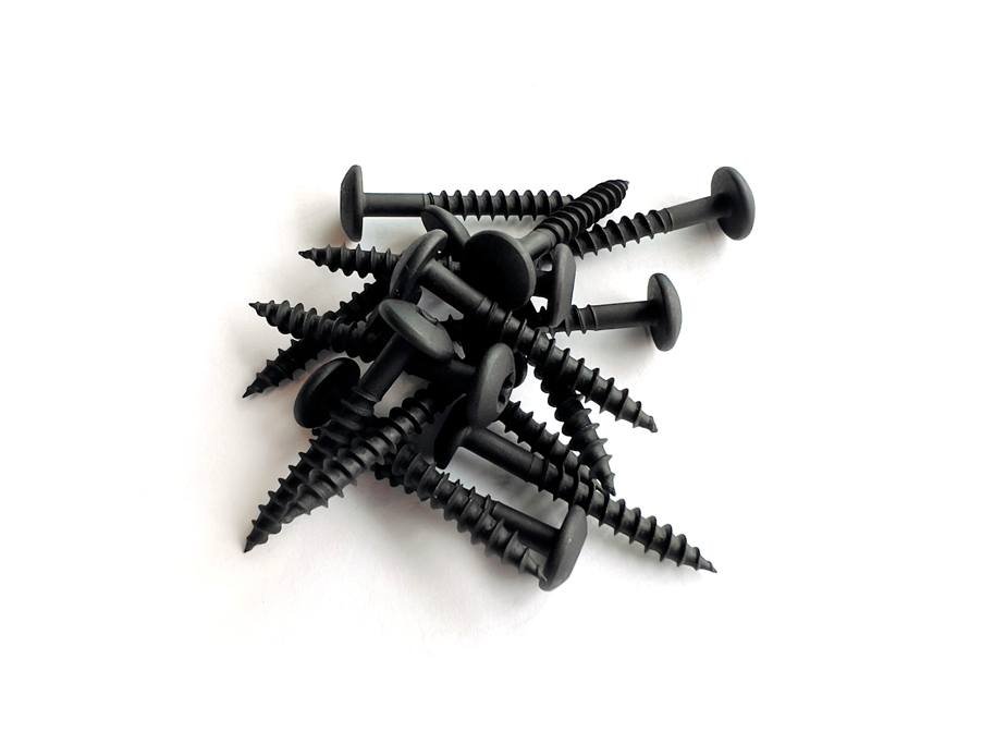 TX20 skrue til akustikpaneler - Sort - 4 x 30 mm - 15 stk.