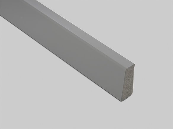 Høj grå PVC plast målene 33x15