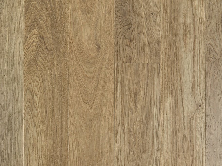 Slotsplank - Brstet Eg Prime med hvid matlak - Bredde 190 mm