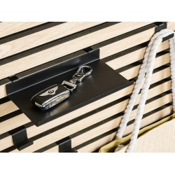 Lille sort hylde - 20 cm