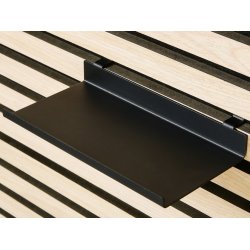 Lille sort hylde - 20 cm