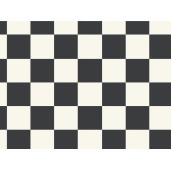 Vinyl - Sorte &amp; Hvide Fliser 