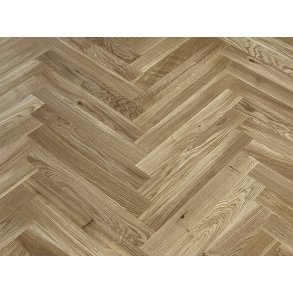 Stavparket - Let brstet Eg Country med klar matlak - Bredde 70 mm