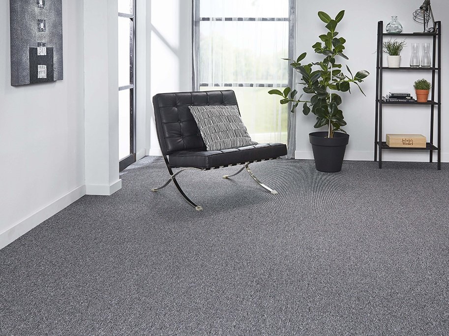 Gulvt�ppe i 100% polypropylen - Monaco Antracit