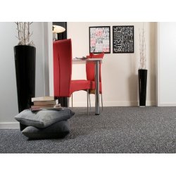 Gulvtppe i 100% polypropylen - Turbo Antracit