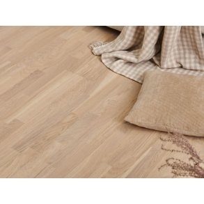 Parketgulv 3-stav - Eg Accent med greywash matlak - Bredde 190 mm