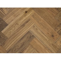 Sildeben med kliksystem - Charlottenlund Eg Accent Caramel med ultramat lak - Bredde 145 mm