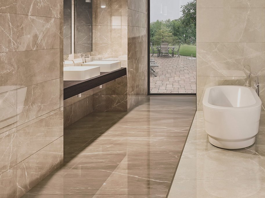 Vgg- och golvklinkers - Crotone Tan Marble polerad