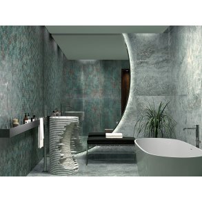 Vg- og gulvklinke - Metal Seagreen