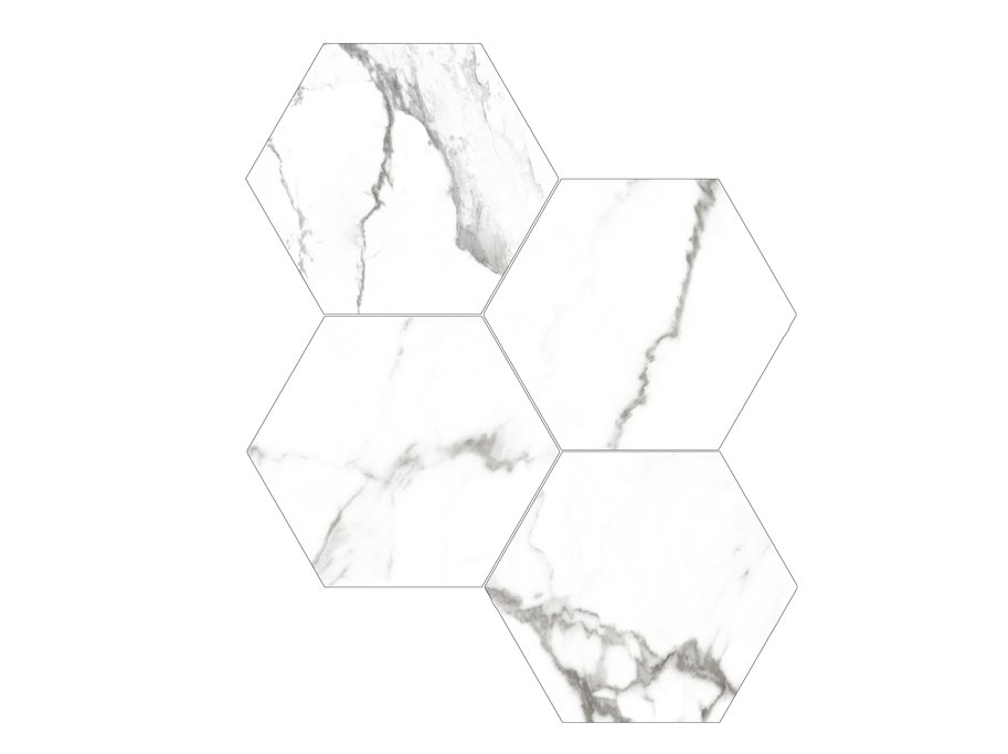 Vgg- och golvklinkers - Six Marmi Blanc