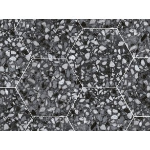 Vgg- och golvklinkers - Six Terazzo Black