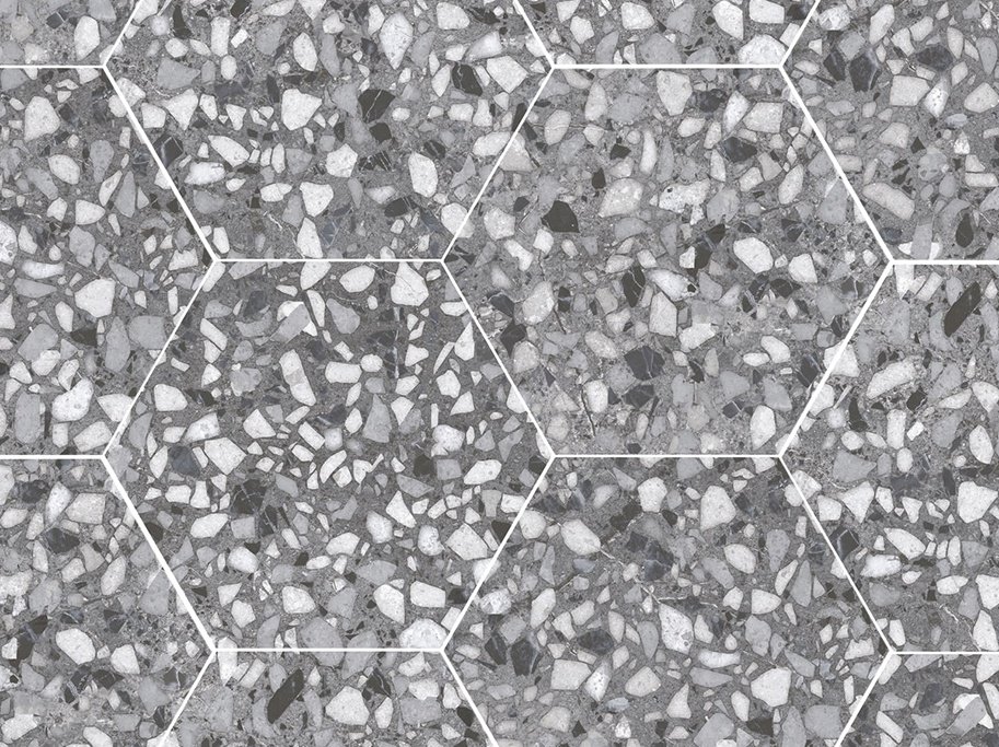 Vgg- och golvklinkers - Six Terazzo Grey
