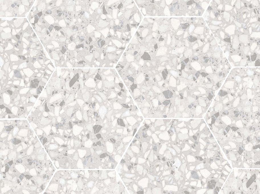 Vgg- och golvklinkers - Six Terazzo Talc