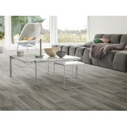 Vinylgulv med rustikt trmnster