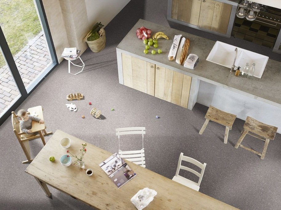 Vinyl - Gr med struktureret overflade