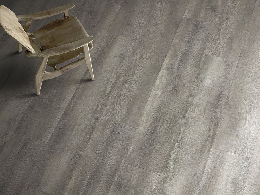 Vinyl med klicksystem - Foster Grey