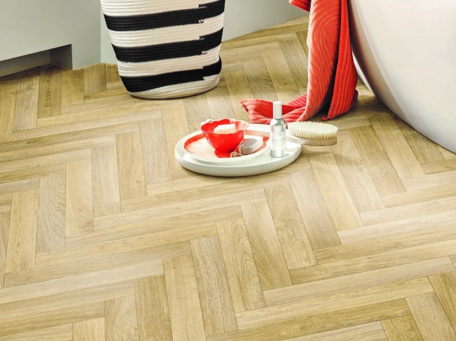 Vinyl - Vakker vinyl med fiskebeinsmnster